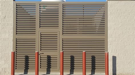 stainless steel louvered panels